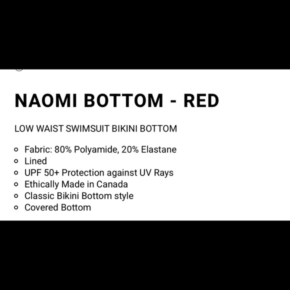 NWT Beth Richards Naomi Red swimsuit bottom - Picture 5 of 11